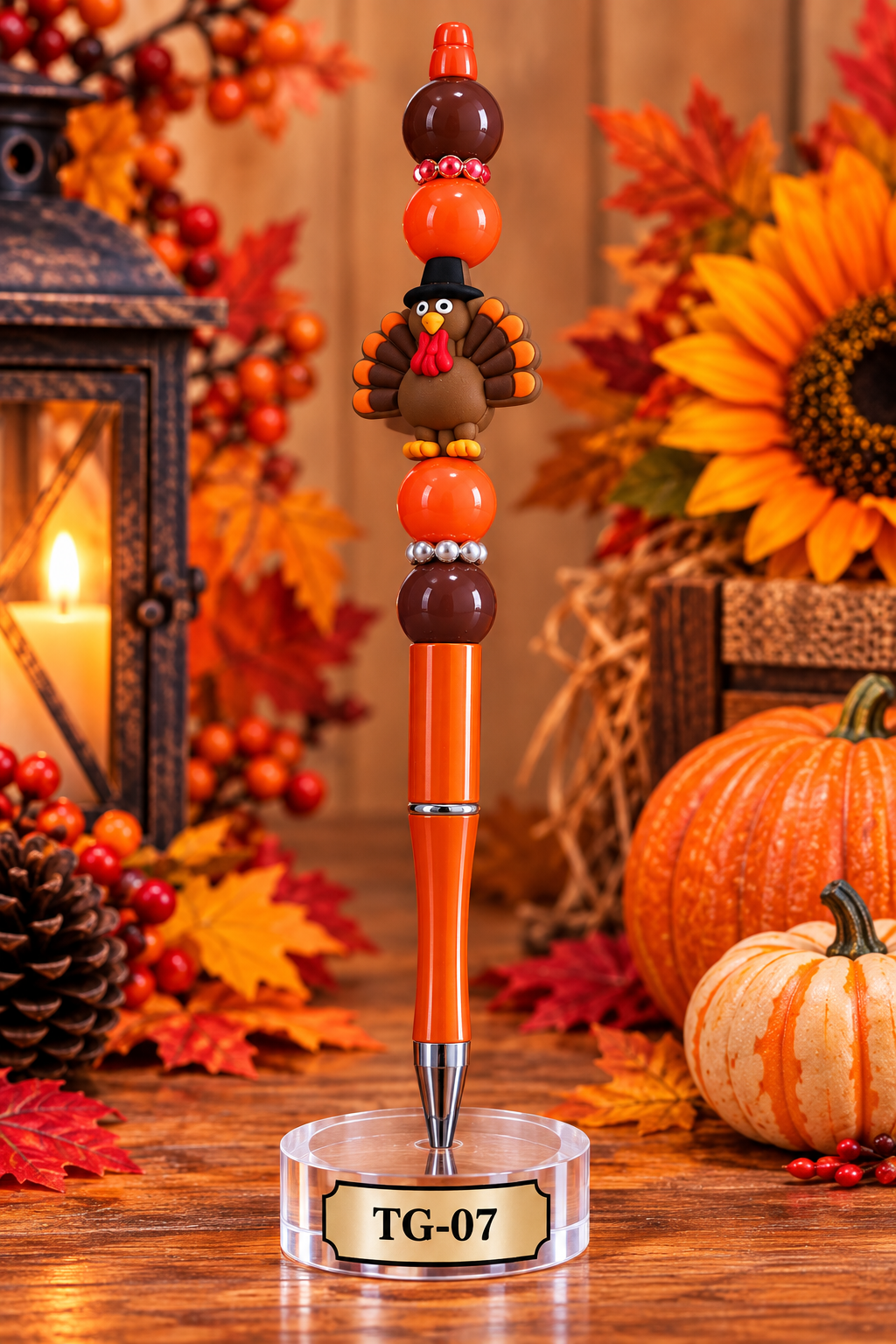 TG-07 Thanksgiving Beaded Pen - TG 07 - Image 1